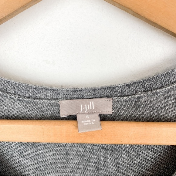 J. Jill Women’s Gray Wool Blend Midi Sweater Dress Sz S - Picture 4 of 6
